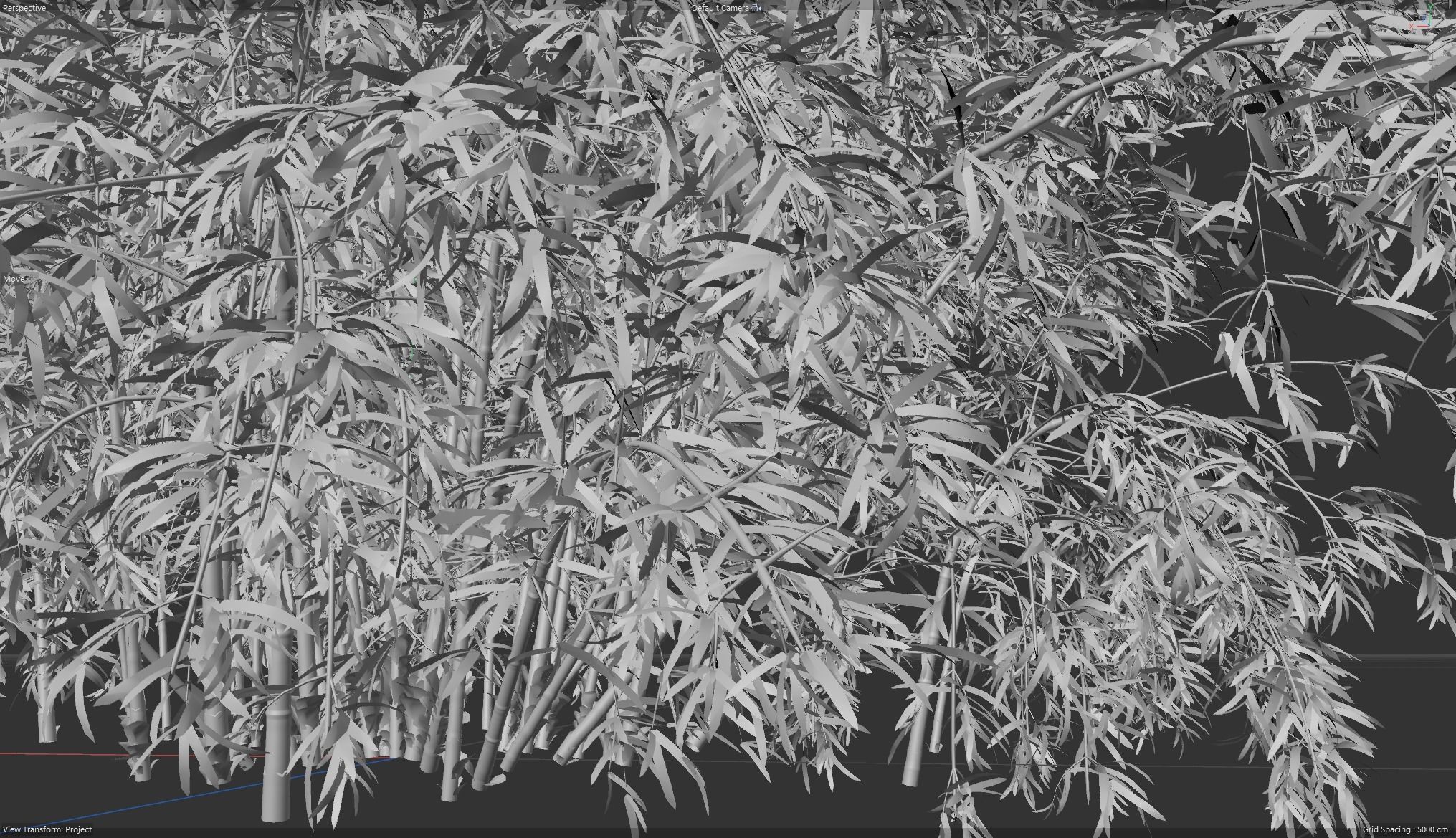 High Quality Bamboo Bush 04 3D model_6