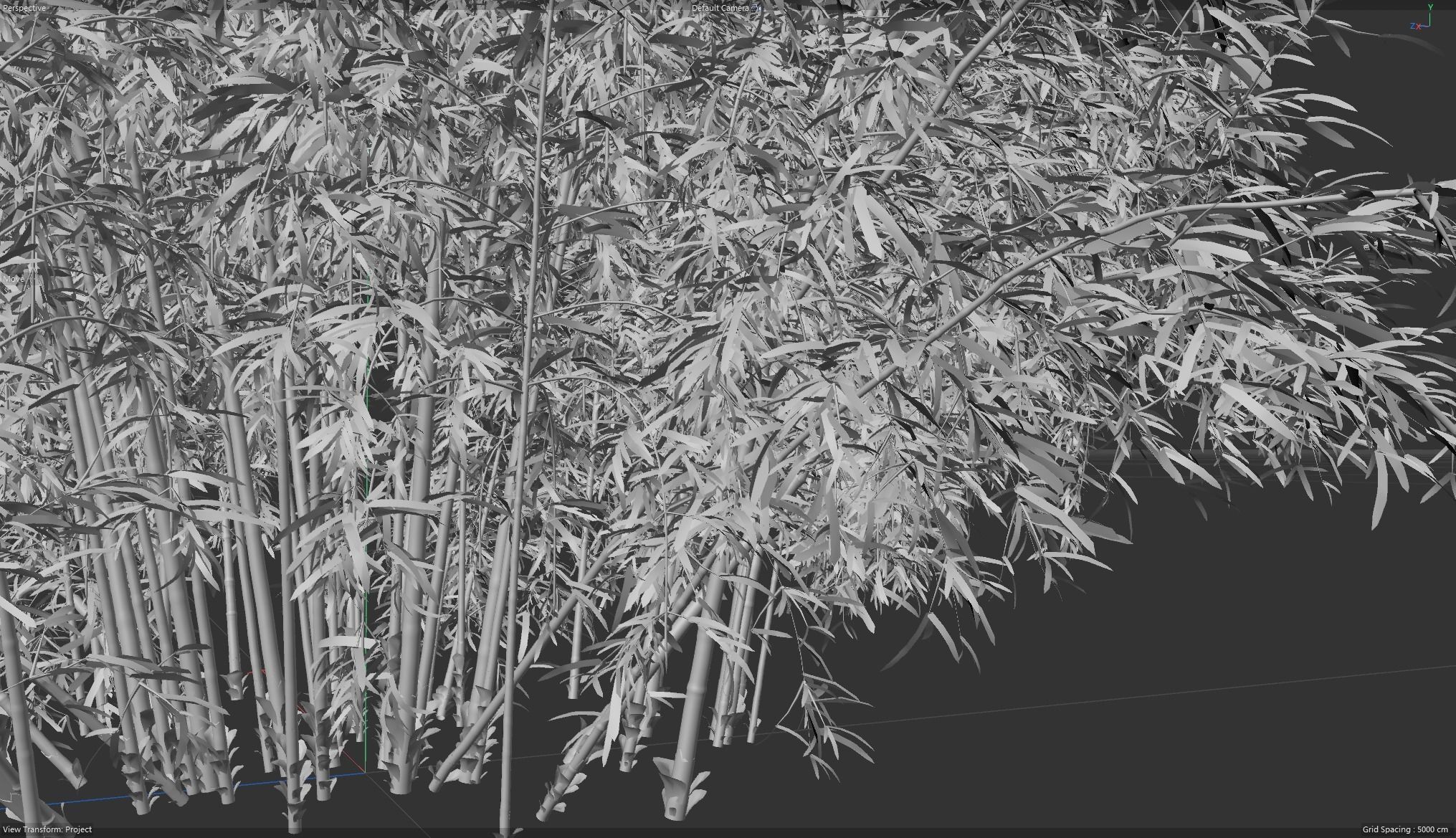 High Quality Bamboo Bush 06 3D model_6