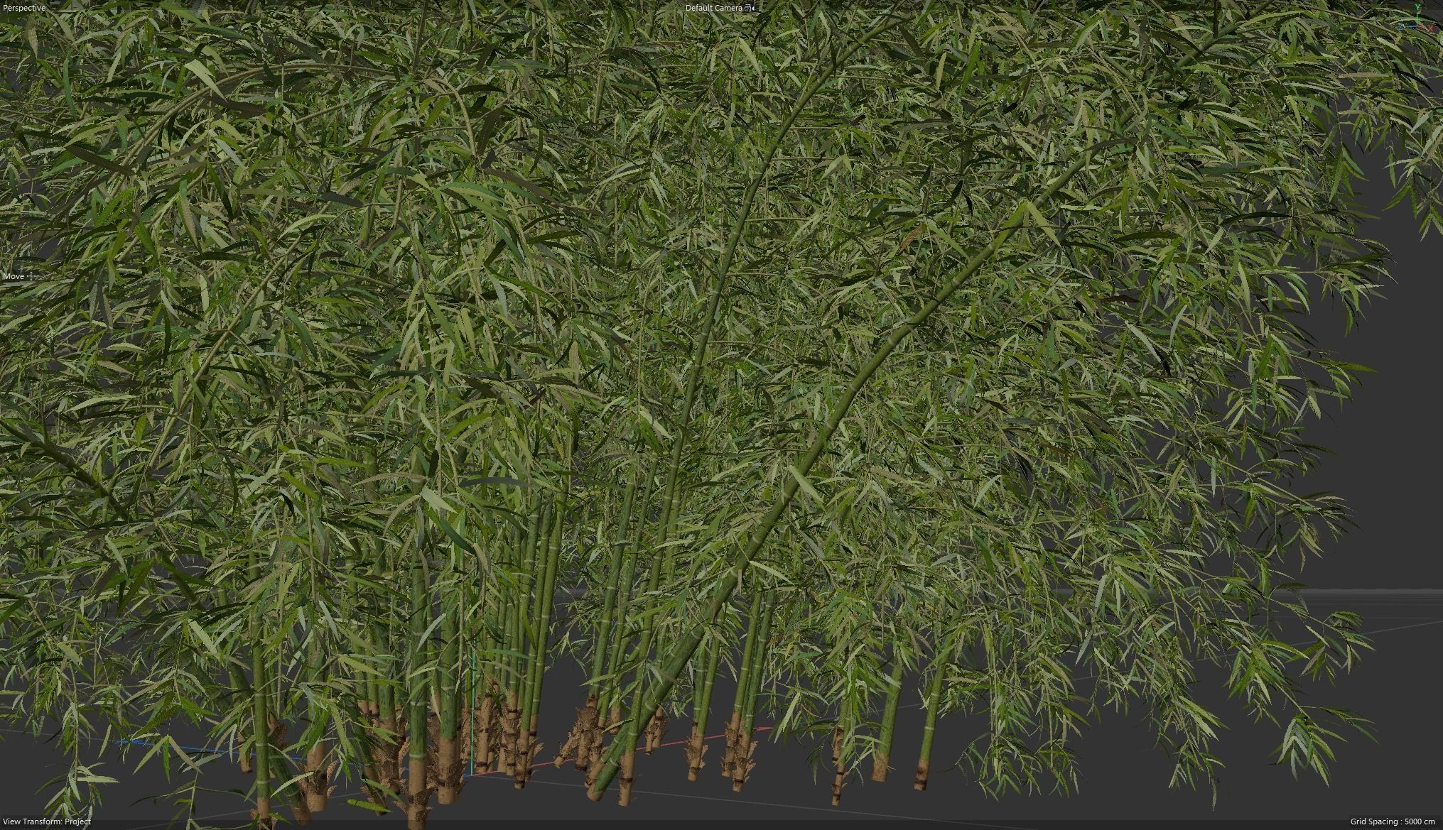 High Quality Bamboo Bush 07 3D model_4