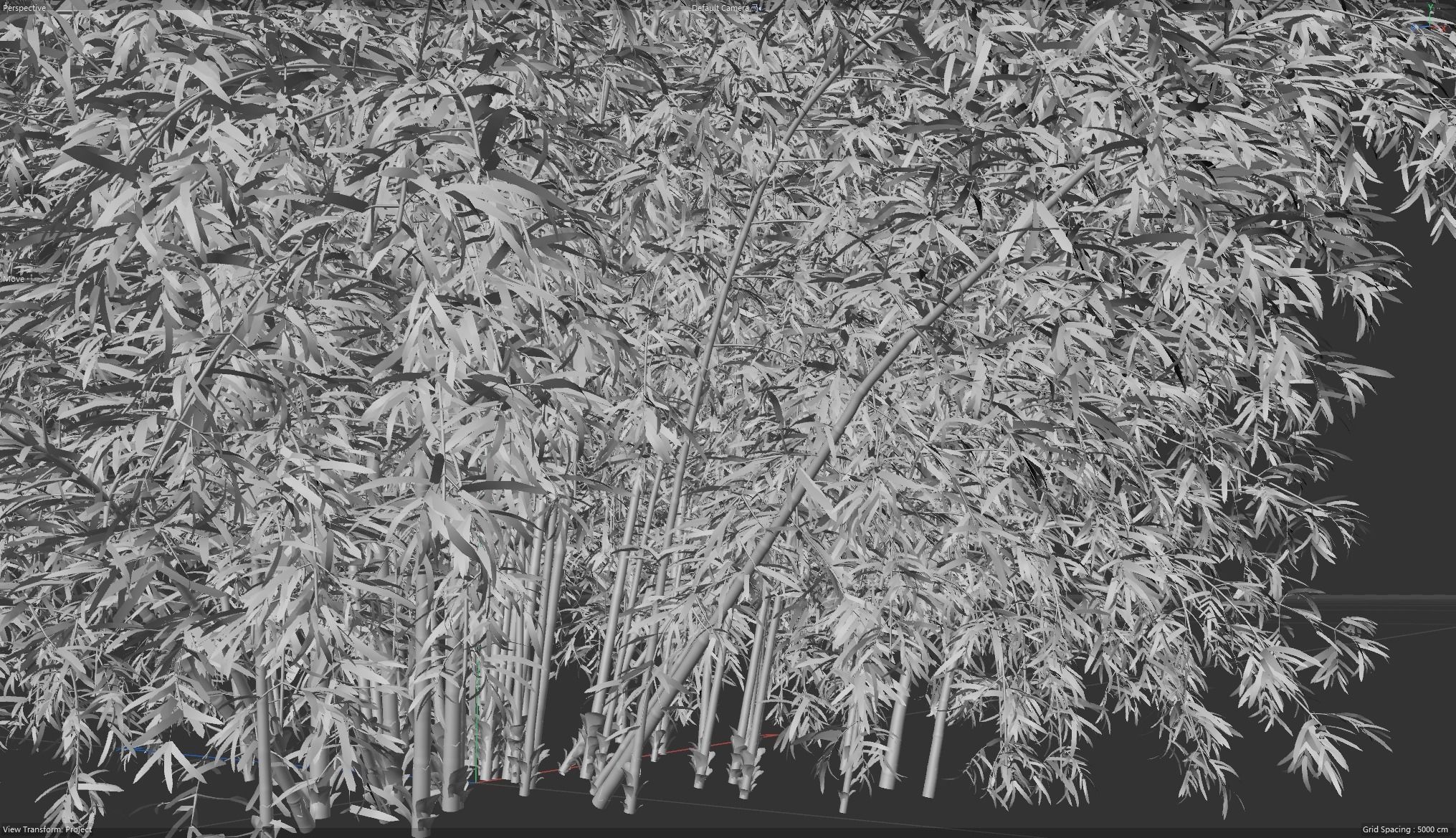 High Quality Bamboo Bush 07 3D model_5