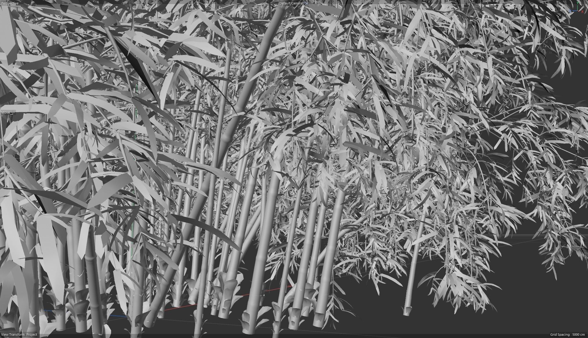 High Quality Bamboo Bush 08 3D model_5