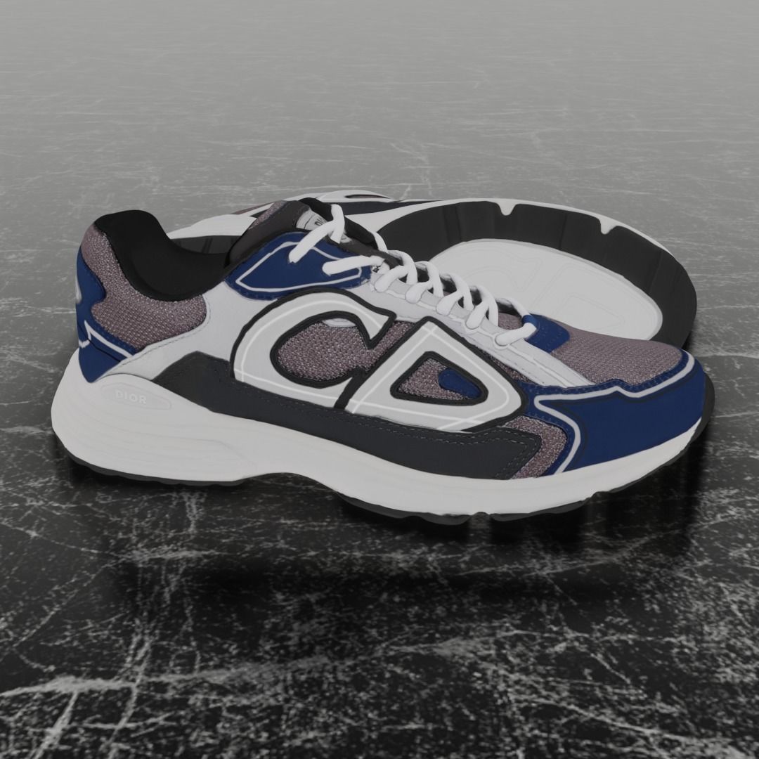 DIOR B30 3D SHOES Low-poly 3D model_4