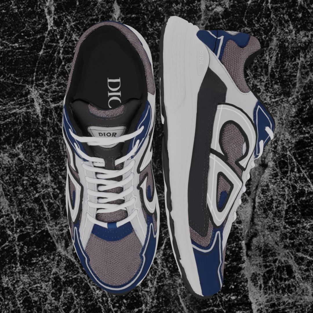 DIOR B30 3D SHOES Low-poly 3D model_2