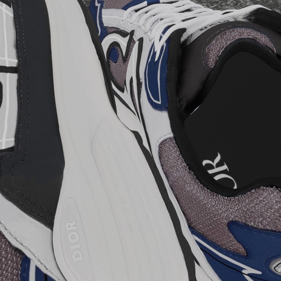 DIOR B30 3D SHOES Low-poly 3D model_9