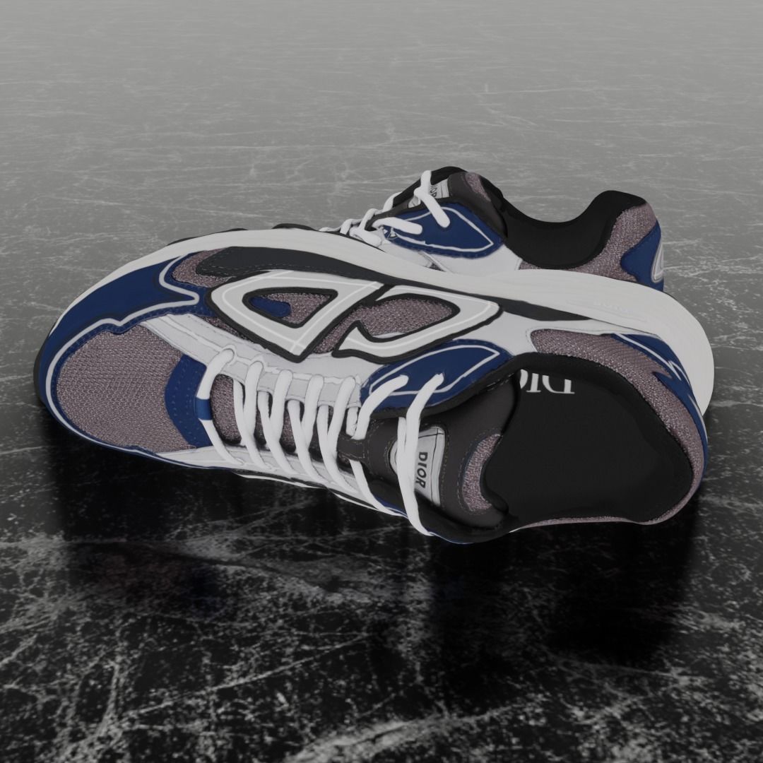 DIOR B30 3D SHOES Low-poly 3D model_7