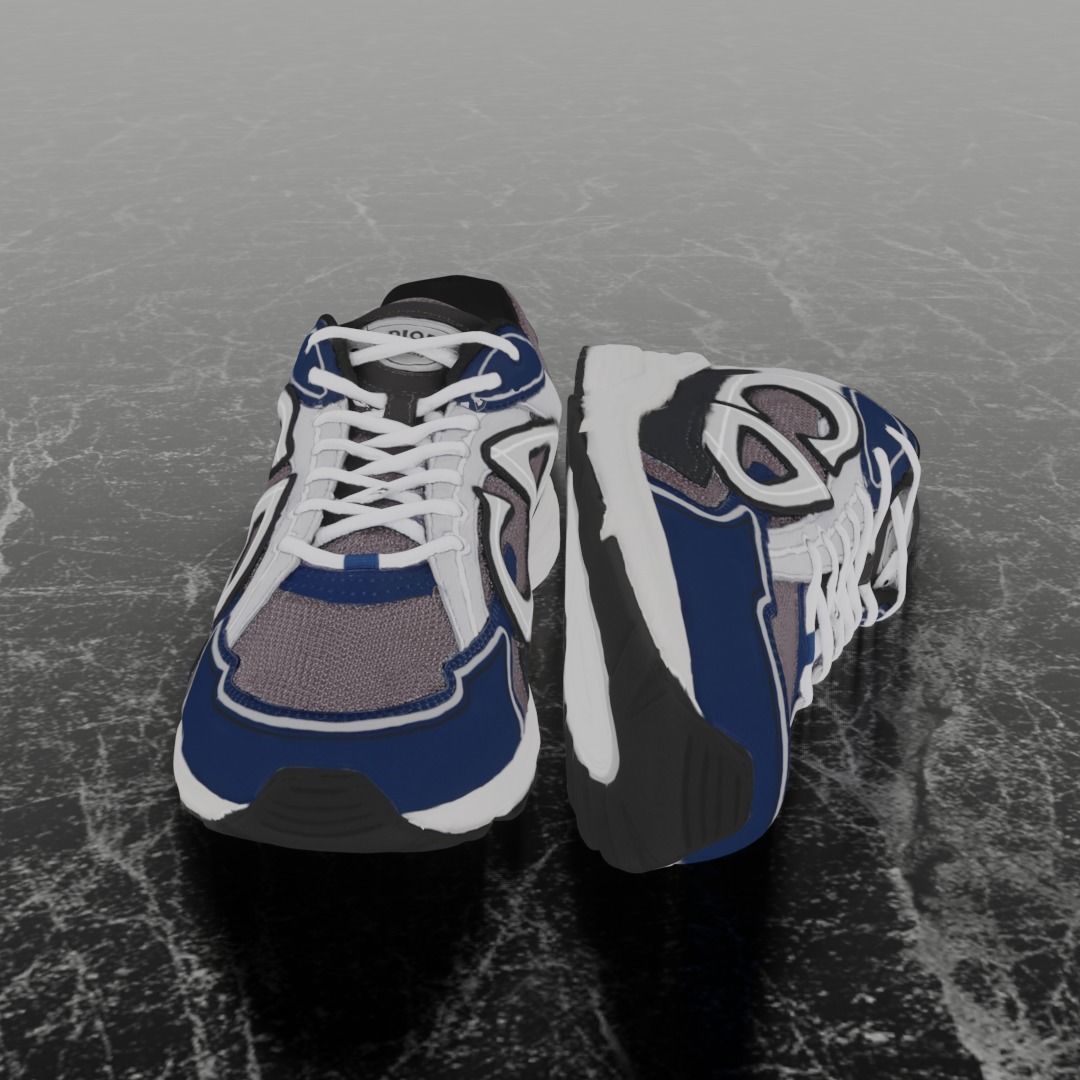 DIOR B30 3D SHOES Low-poly 3D model_3