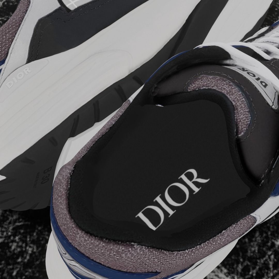 DIOR B30 3D SHOES Low-poly 3D model_10