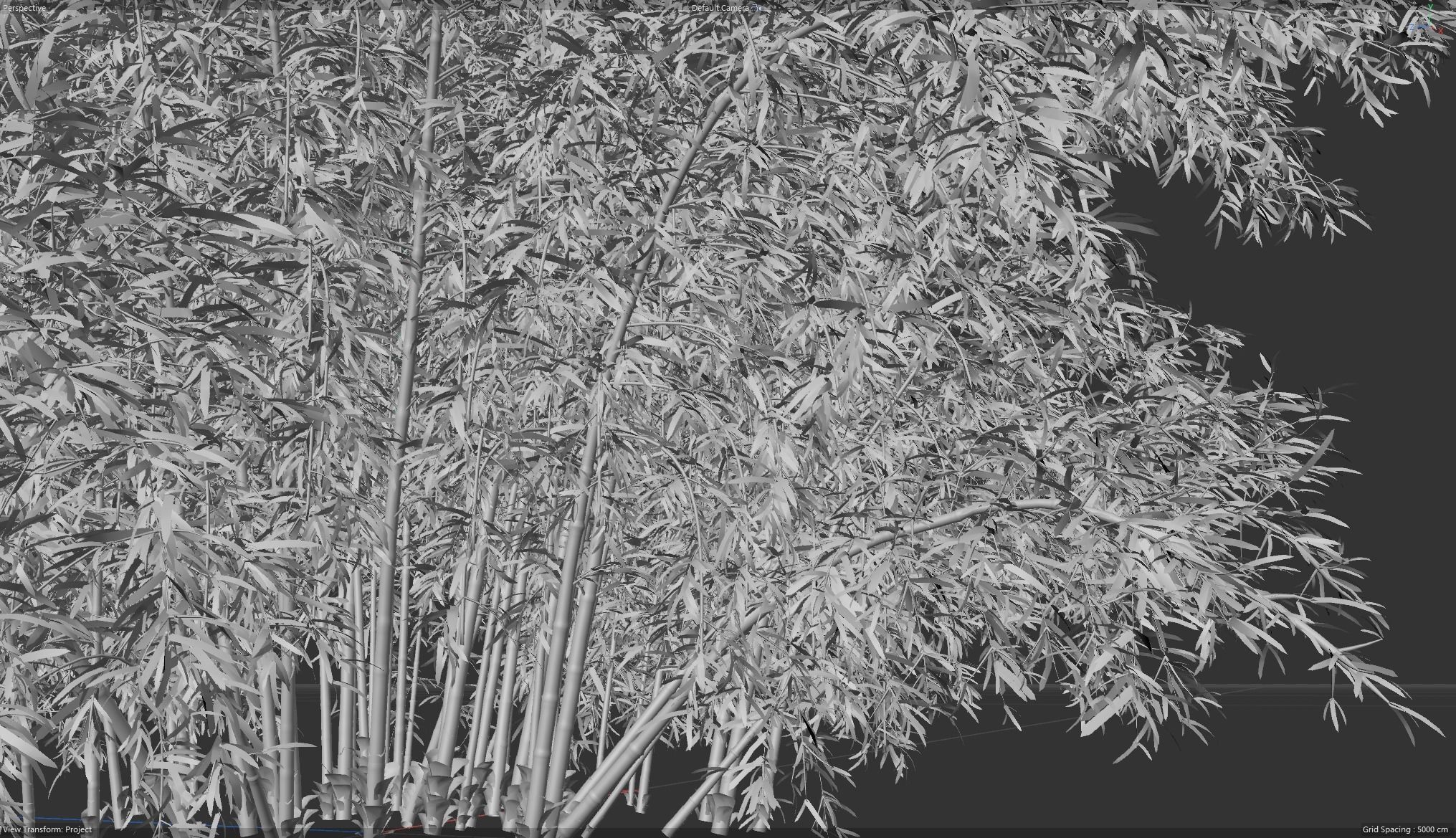 High Quality Bamboo Bush 09 3D model_5