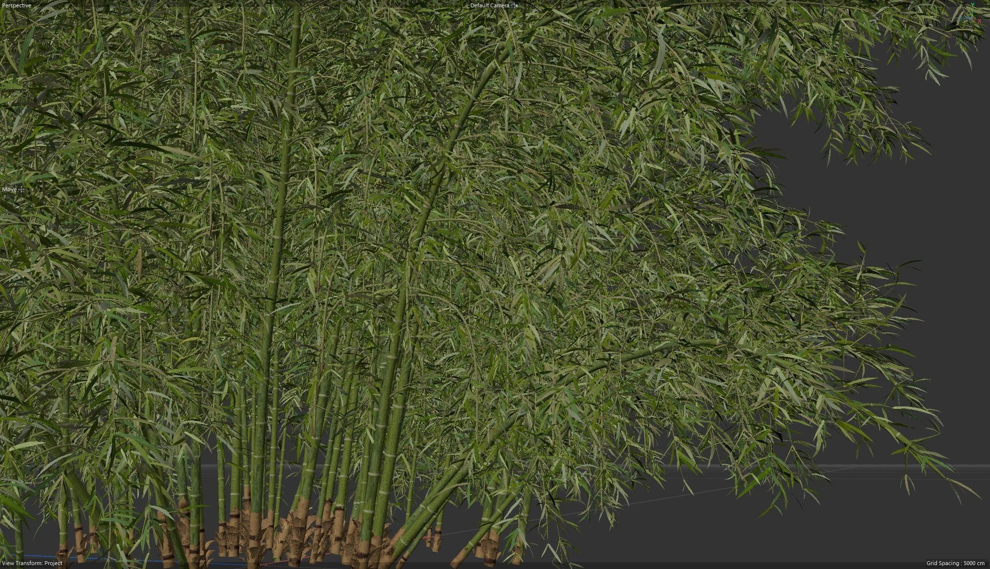 High Quality Bamboo Bush 09 3D model_4