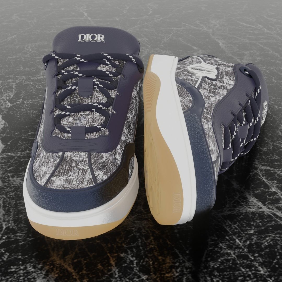 DIOR B9S SKATER 3D SHOES 3D model_3