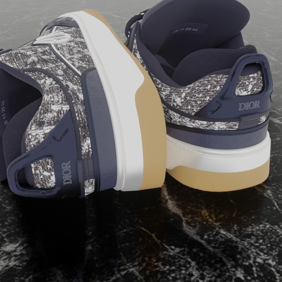 DIOR B9S SKATER 3D SHOES 3D model_9