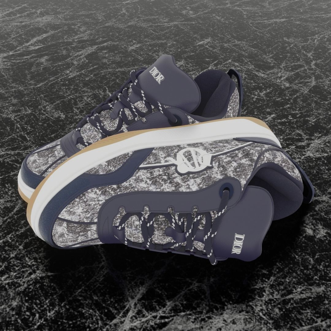 DIOR B9S SKATER 3D SHOES 3D model_1