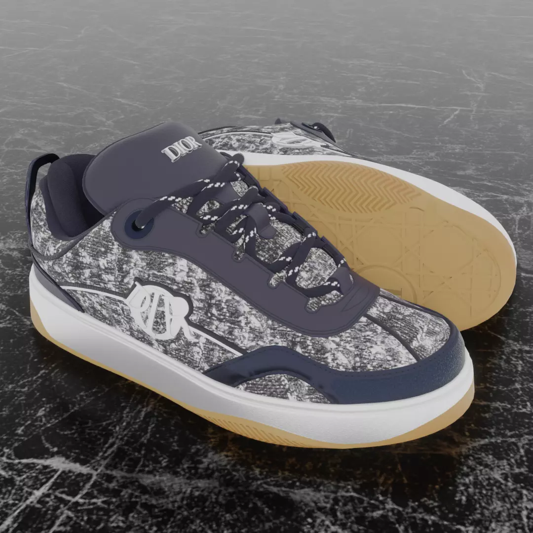 DIOR B9S SKATER 3D SHOES 3D model_0