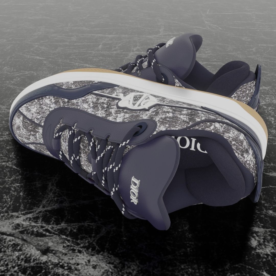 DIOR B9S SKATER 3D SHOES 3D model_8