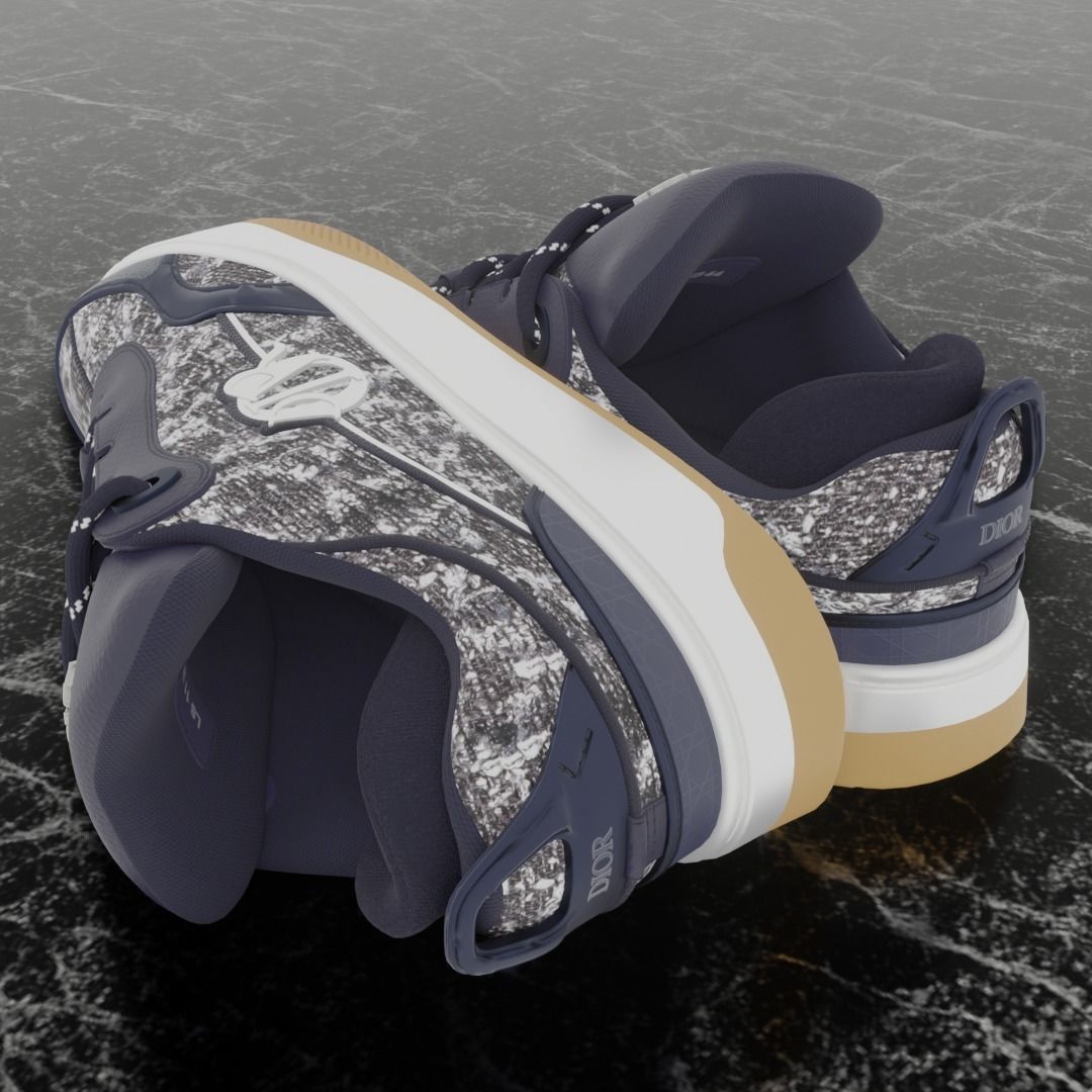 DIOR B9S SKATER 3D SHOES 3D model_7