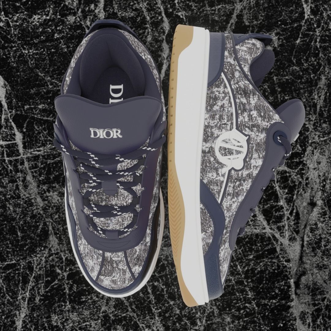 DIOR B9S SKATER 3D SHOES 3D model_2