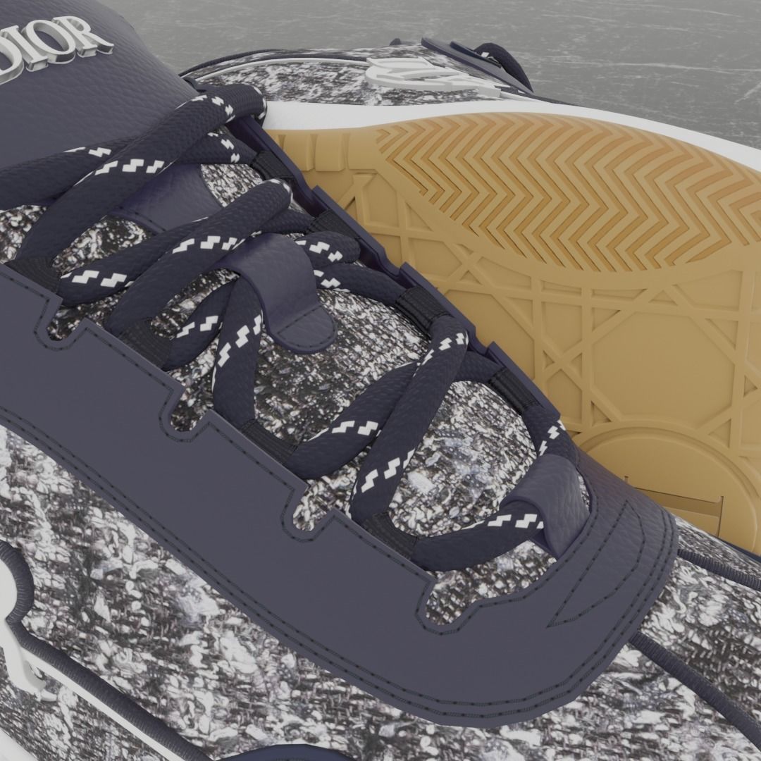 DIOR B9S SKATER 3D SHOES 3D model_11