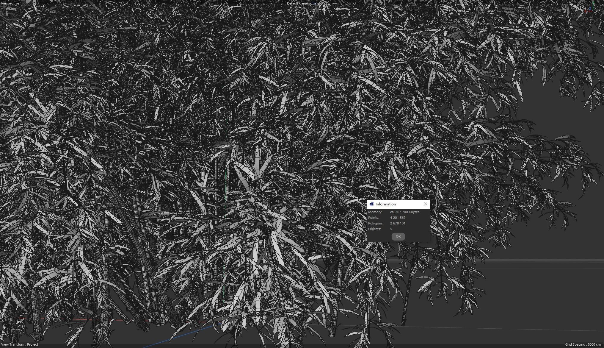 High Quality Bamboo Bush 10 3D model_6