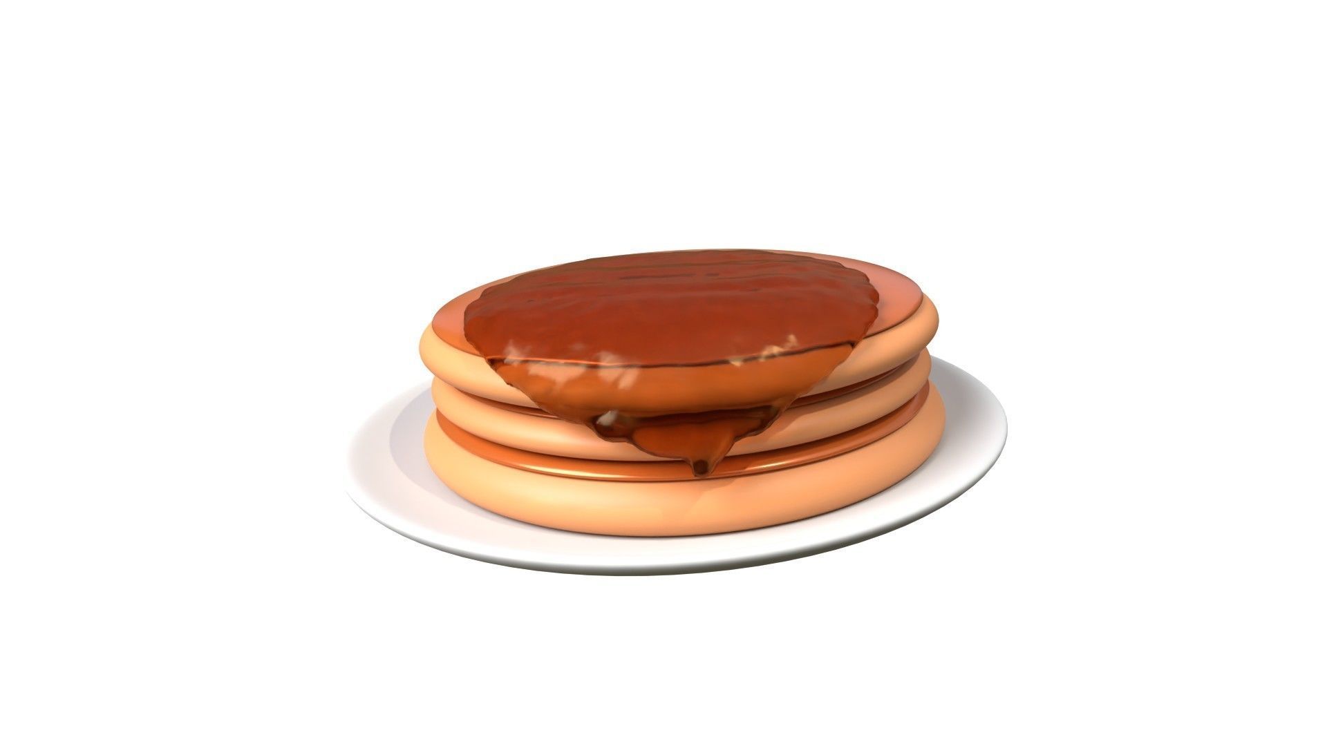 Pancake 3D model_1