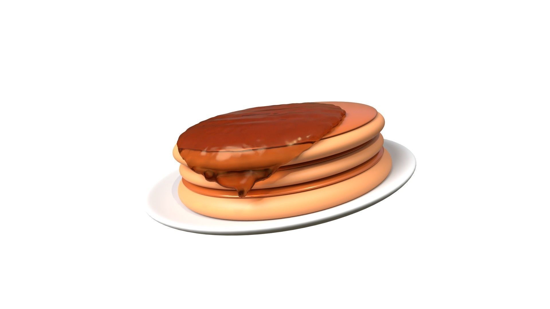 Pancake 3D model_2