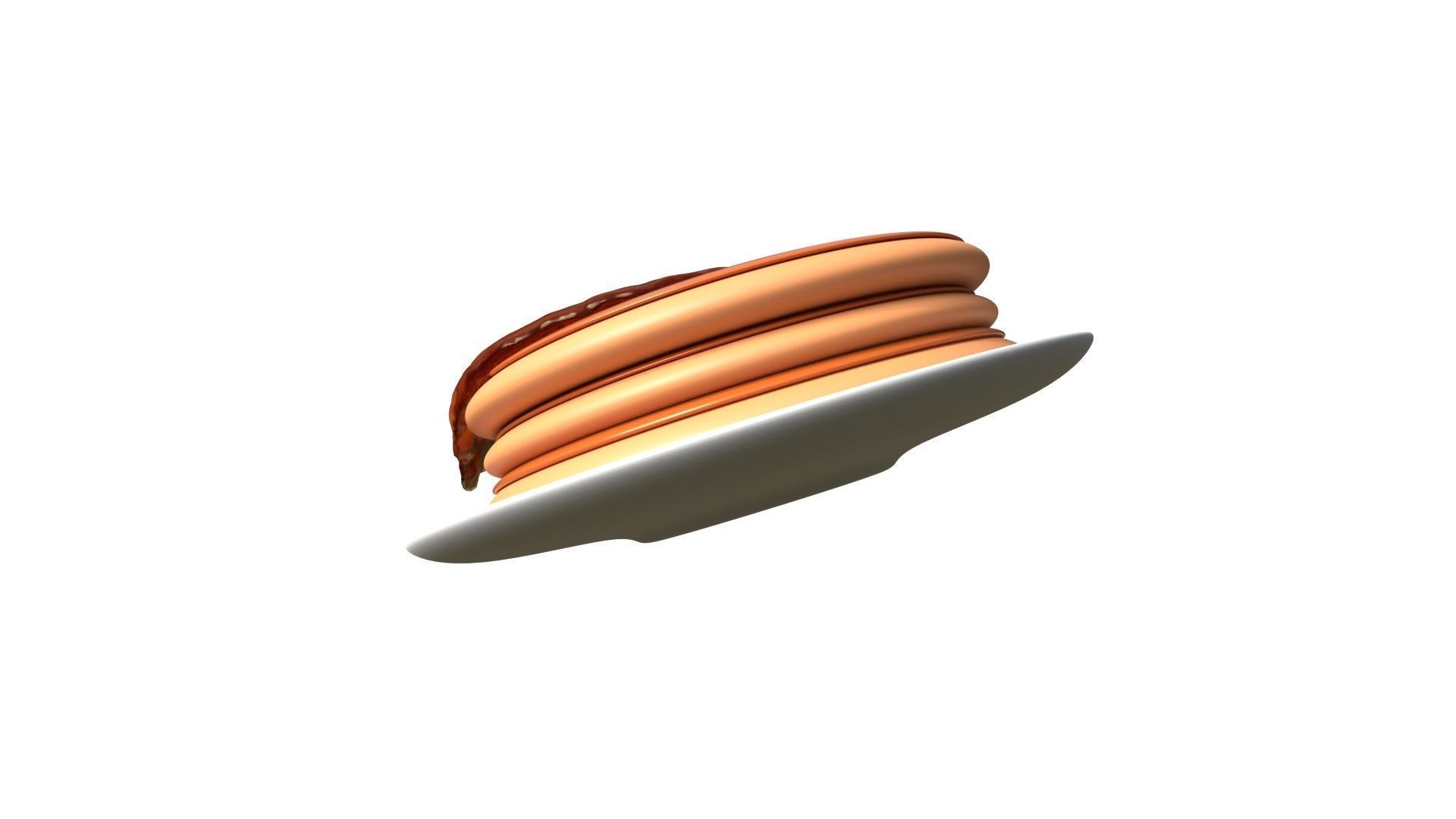 Pancake 3D model_6