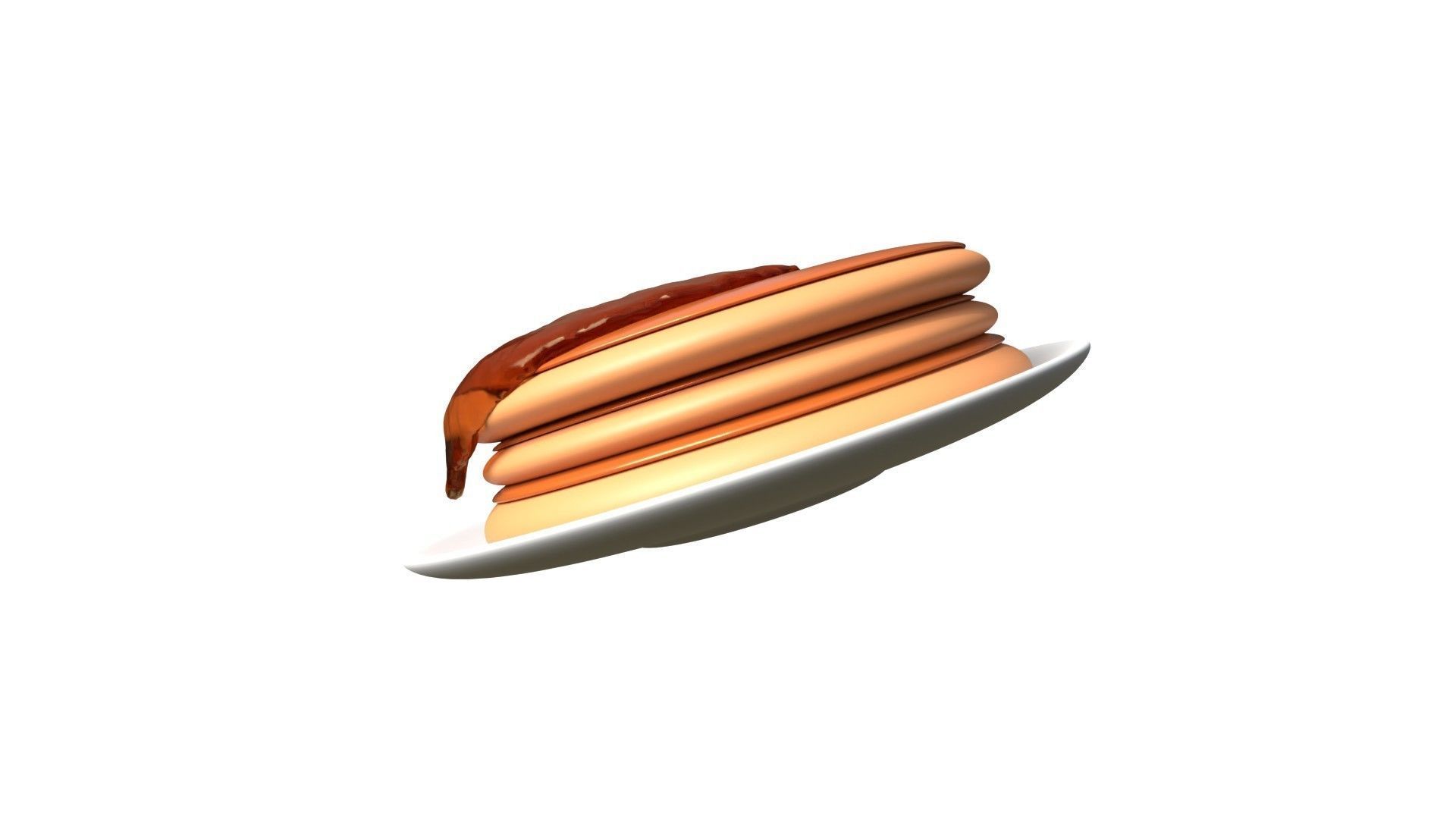 Pancake 3D model_5