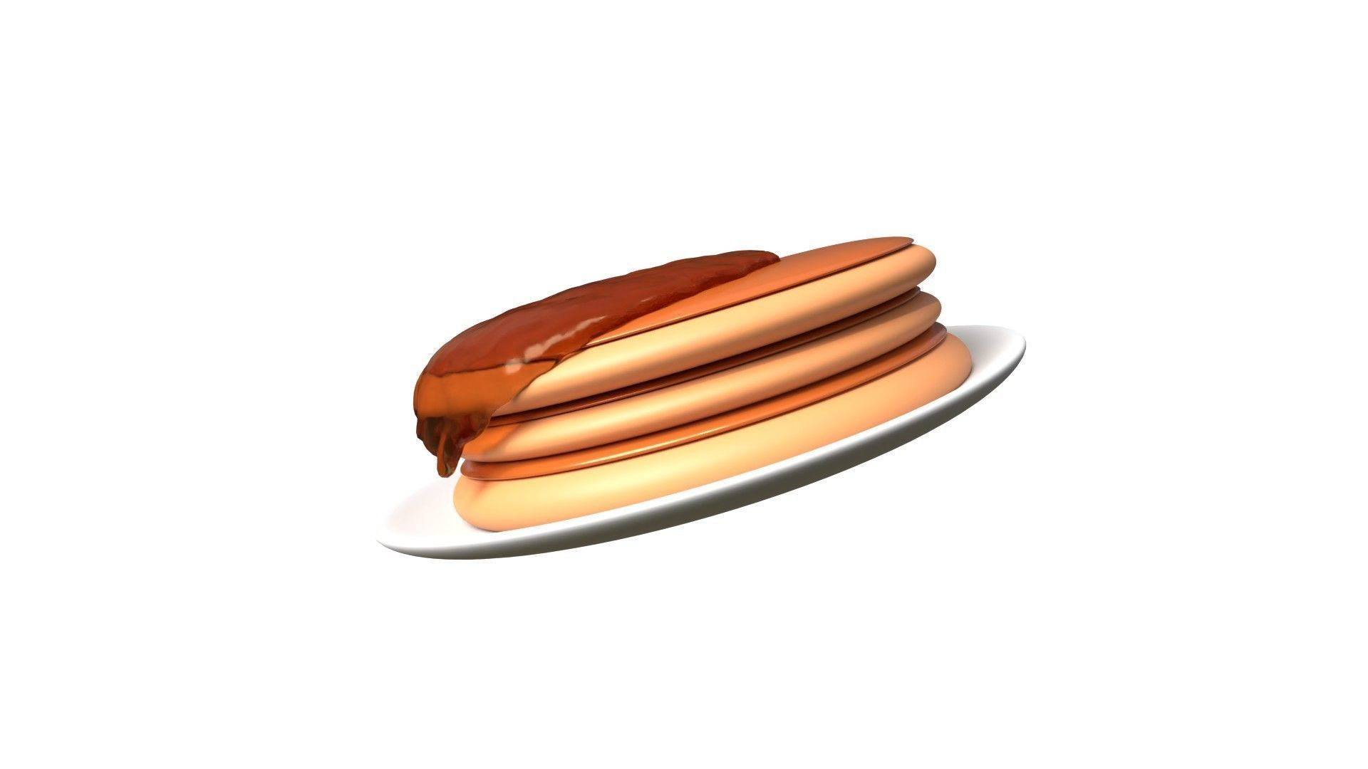 Pancake 3D model_4