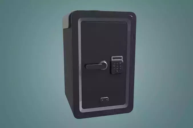 safe box r Low-poly 3D model