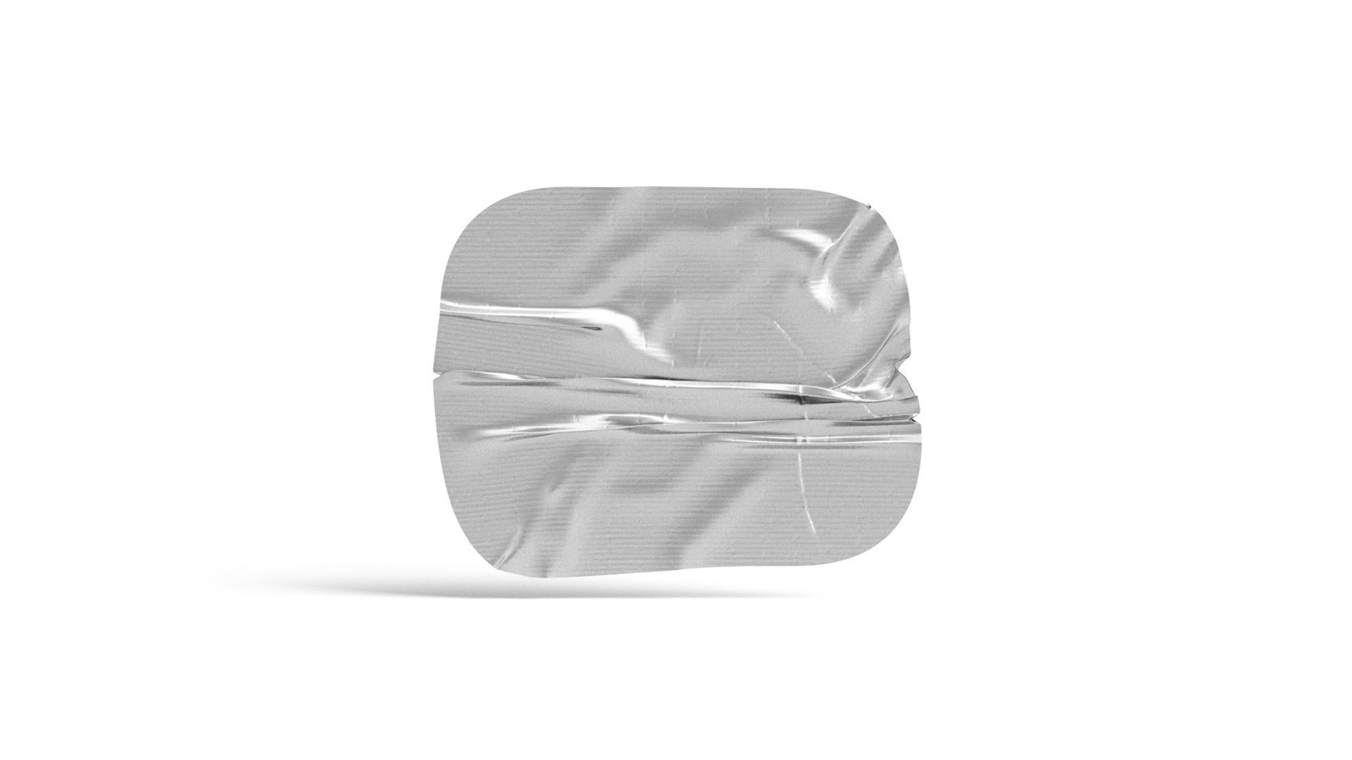 Adhesive Sticker Tape Set - square scotch piece 3D model_4