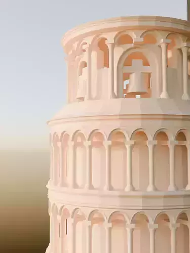 Low Poly Tower of Pisa