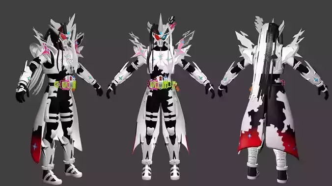 Kamen Rider Genm Hyper Fumetsu 3D model