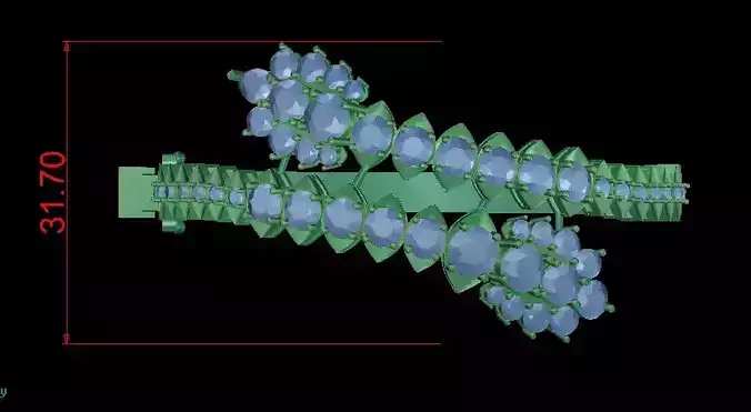 Snake Diamond Bangle