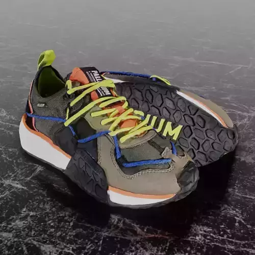 PALLADIUM TROOP RUNNER LACE IT 3D SHOES Low-poly 3D model
