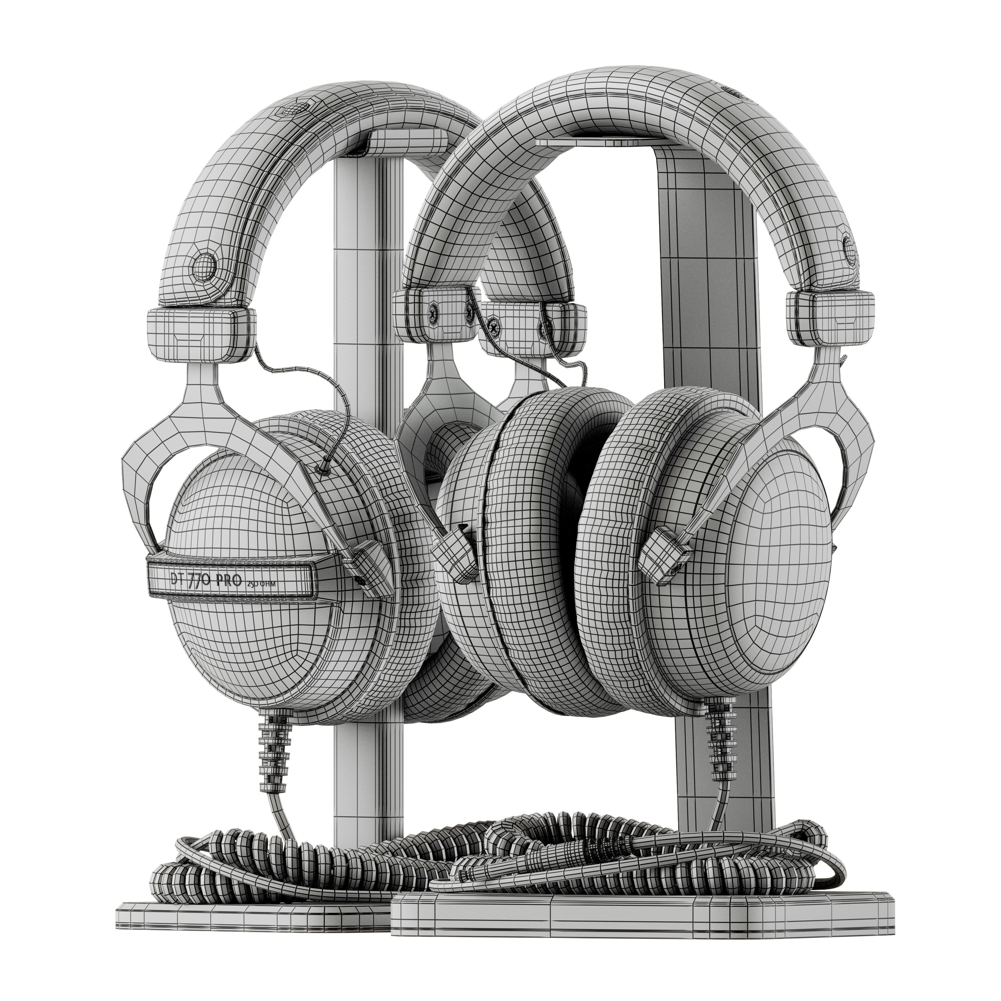 Headphones Beyerdynamic DT Series 3D model_5