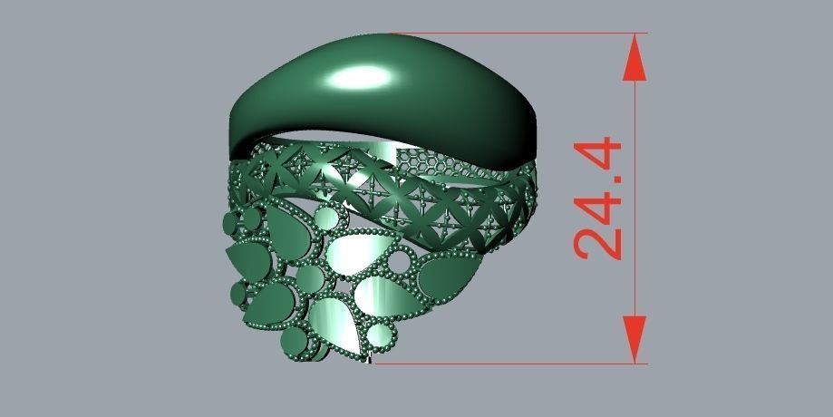 rings 3D print model_1