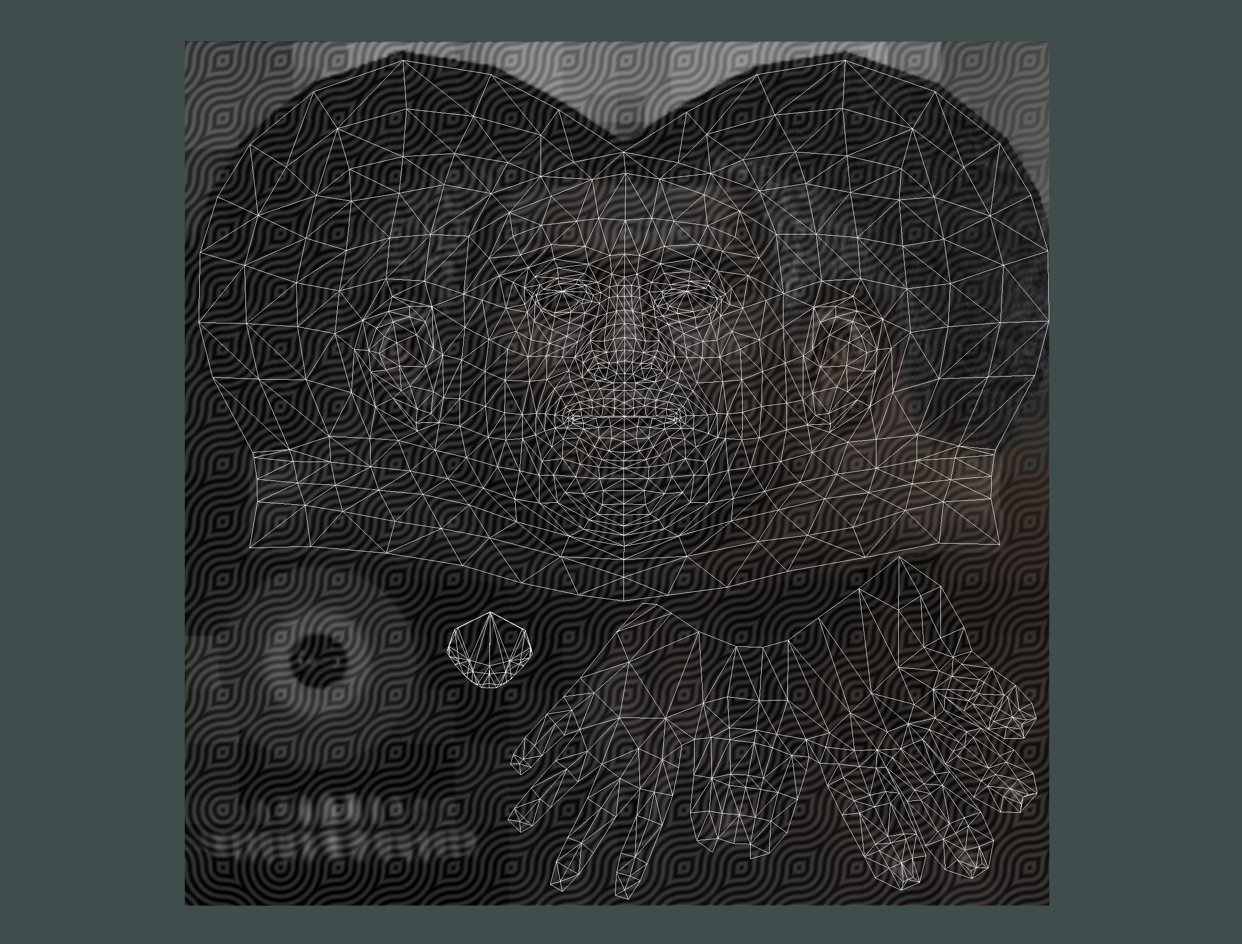 African-American Man boss in a classic suit Low-poly 3D model_37