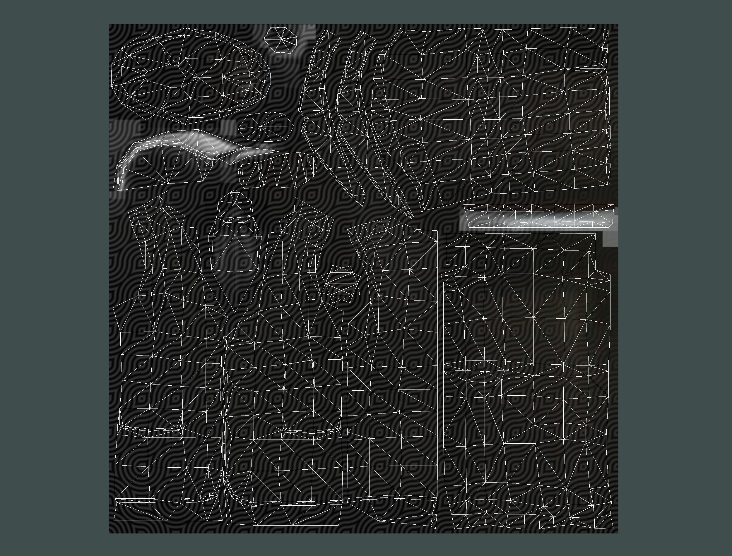 African-American Man boss in a classic suit Low-poly 3D model_38