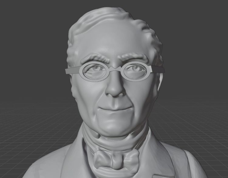 Joseph Louis Gay Lussac 3D print model_1