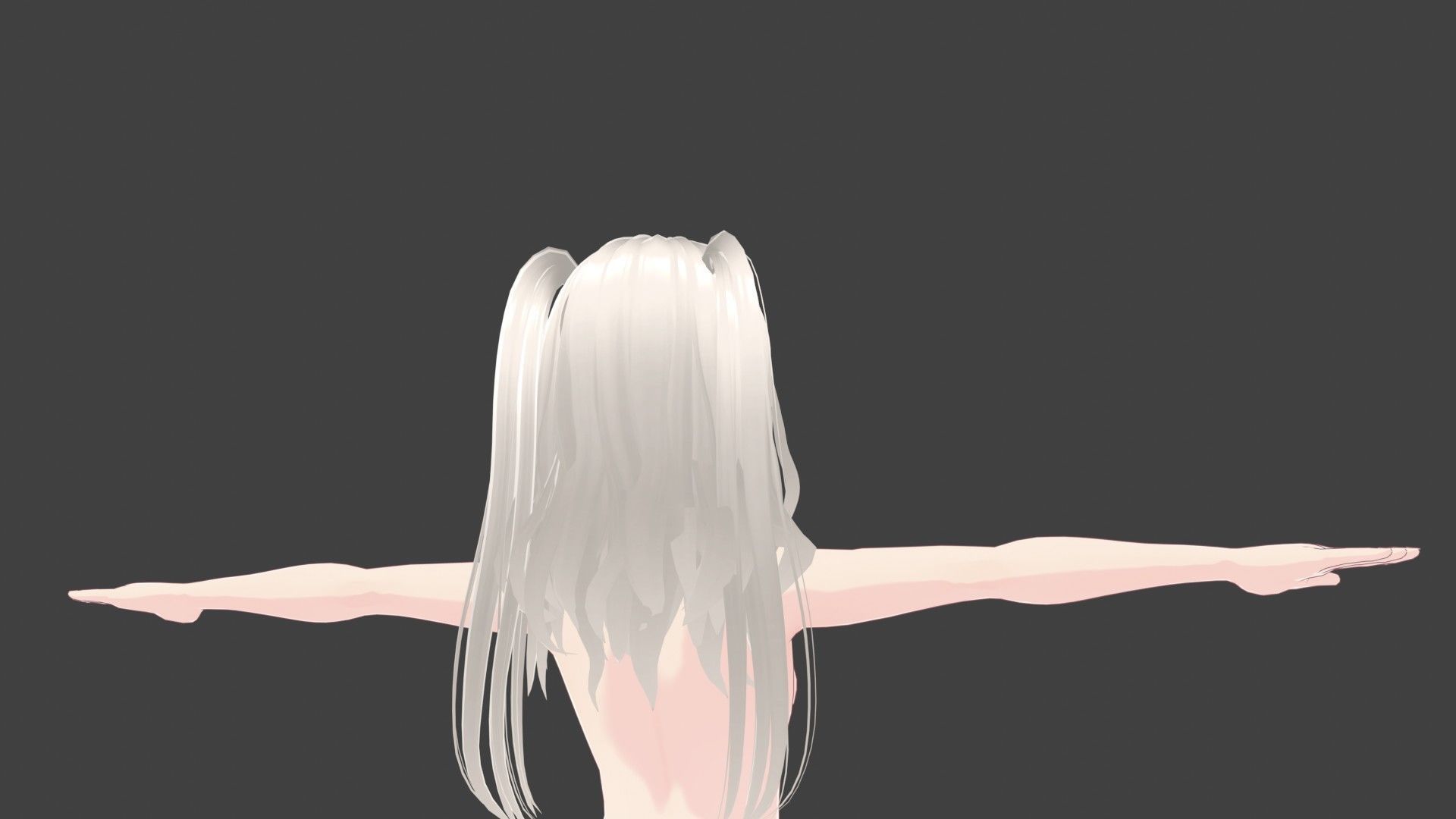 T pose rigged model - Tomori Nao anime girl 3D model Low-poly 3D model_4