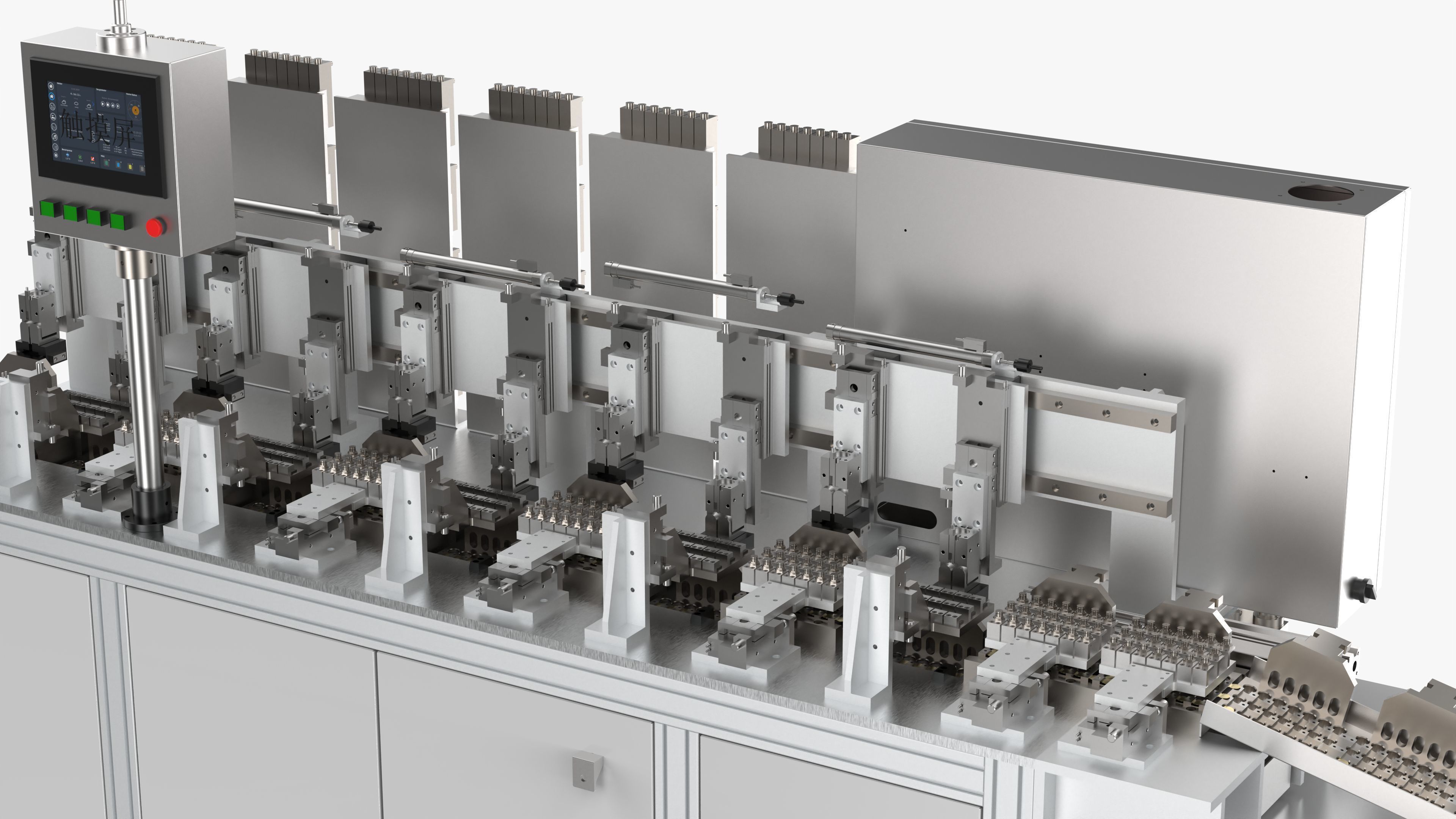 Automatic Wafer Oil Tank Sorting Machine 3D model_12