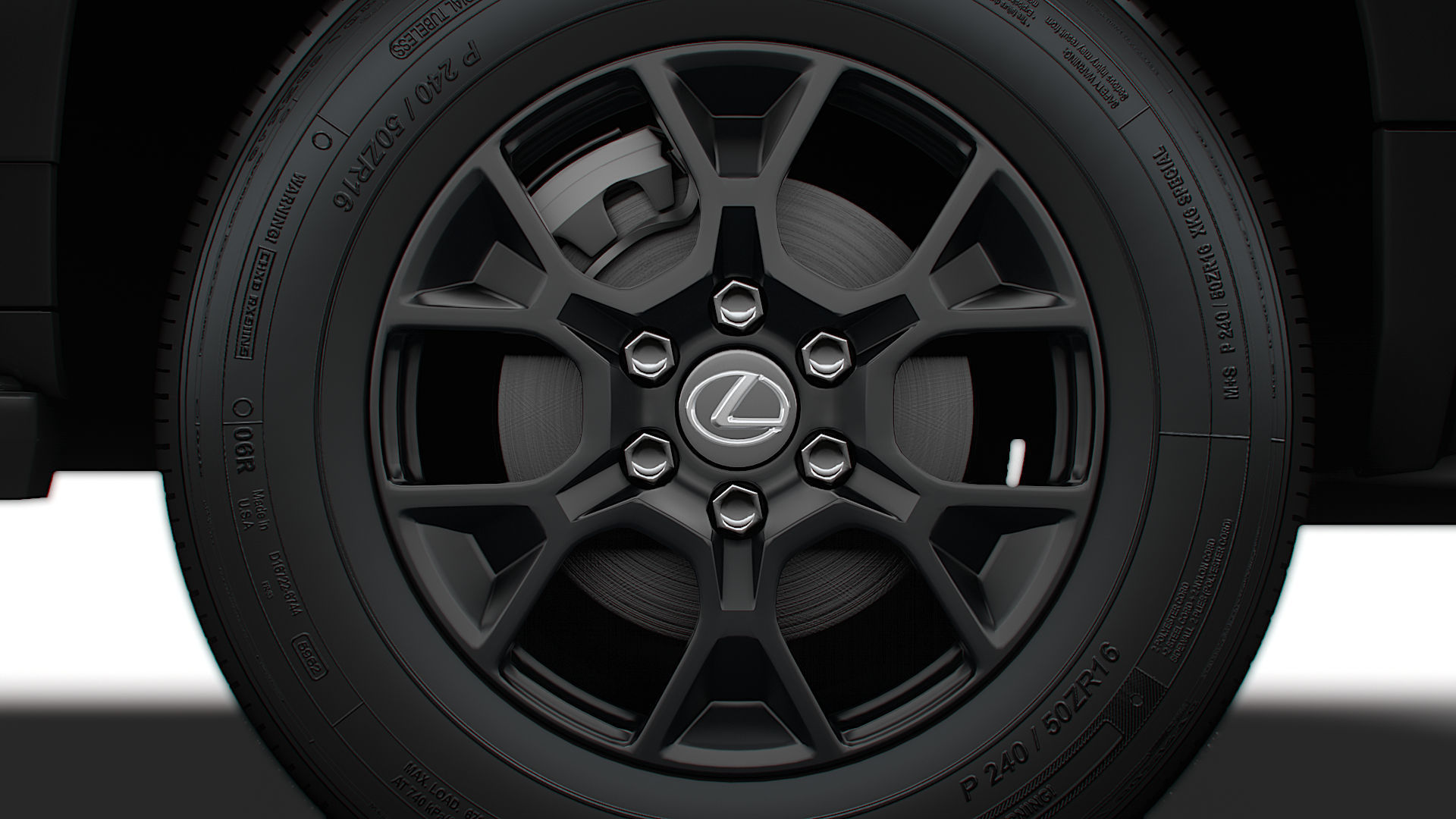 Lexus GX 550 Overtrail 2024 3D model_9