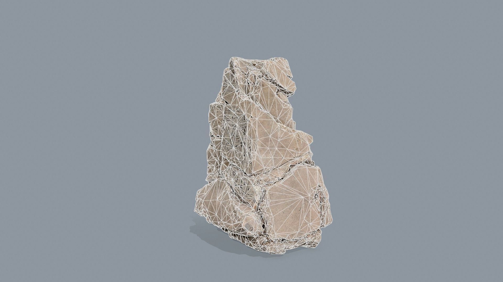 desert rocks Low-poly 3D model_12
