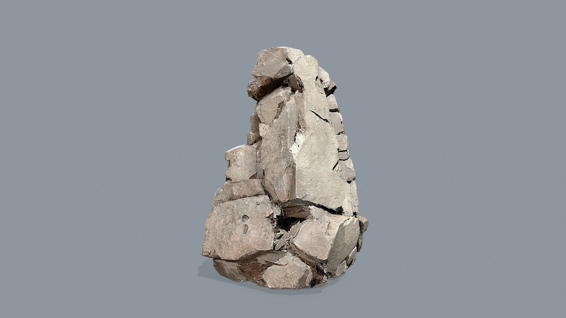 desert rocks Low-poly 3D model_11