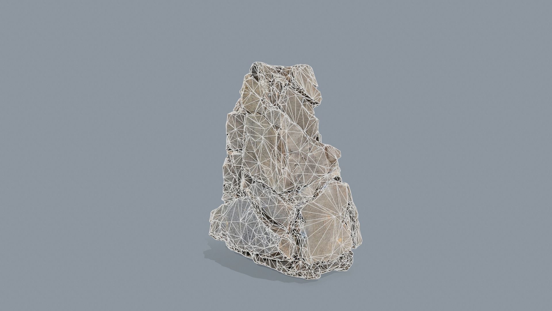 cliff rocks Low-poly 3D model_11