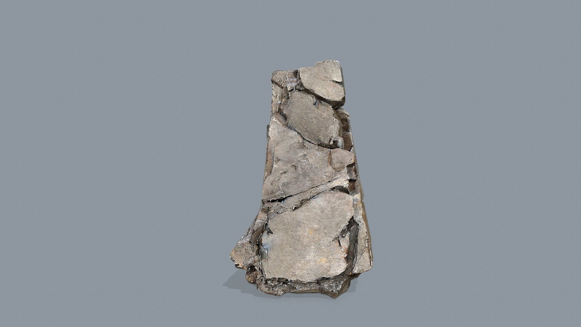 cliff rocks Low-poly 3D model_6