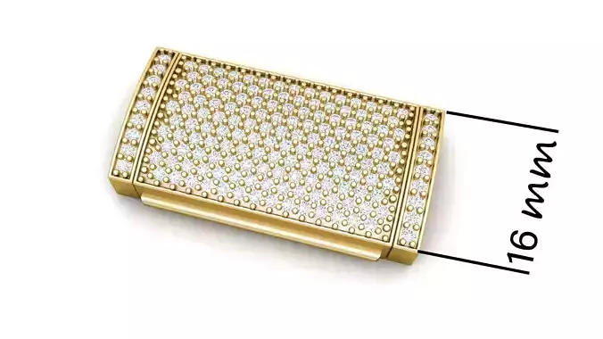 16mm box Diamond Lock Box for Jewelry 3D print model