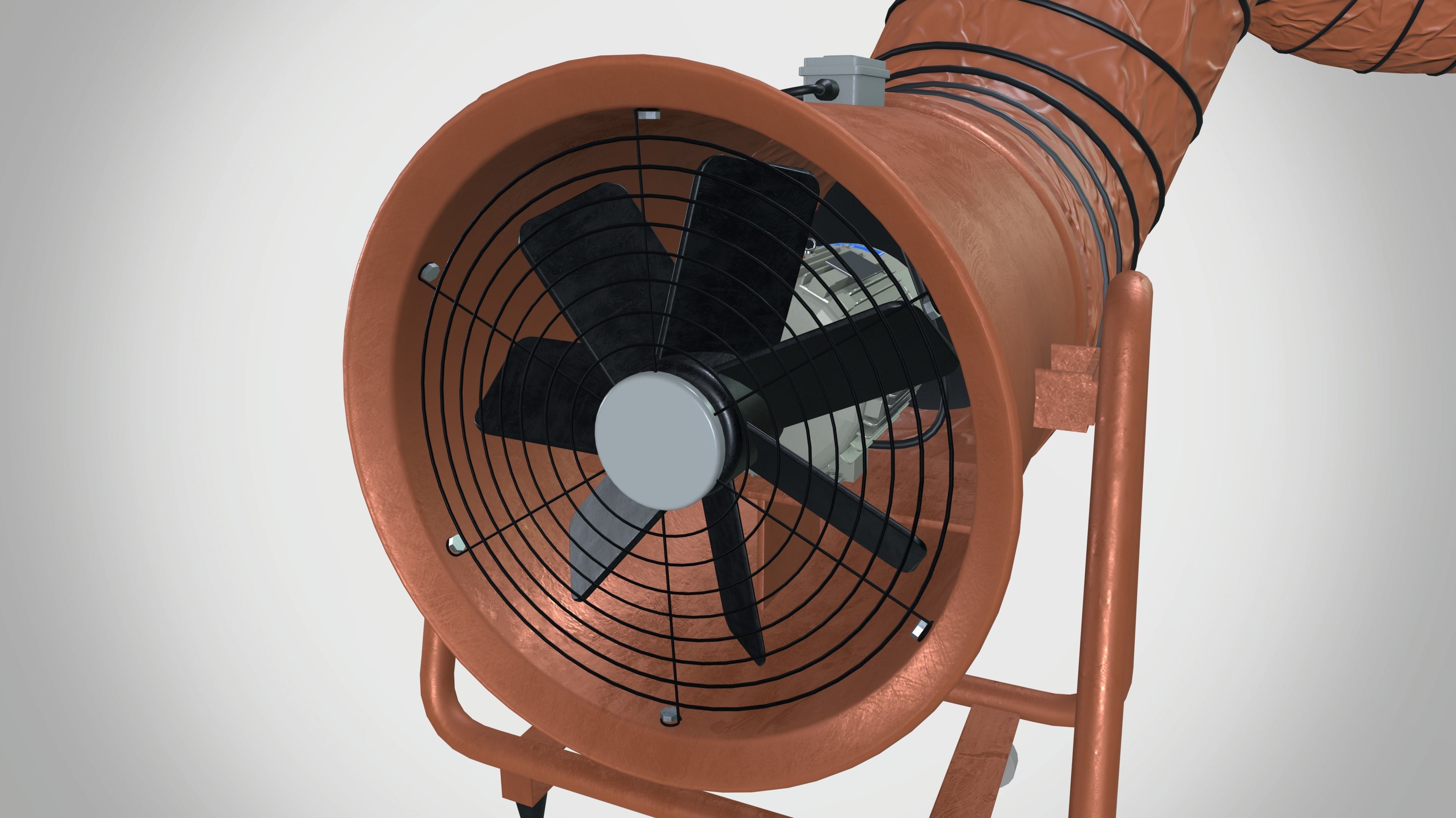 Industrial Portable Ventilation System 3D model_8