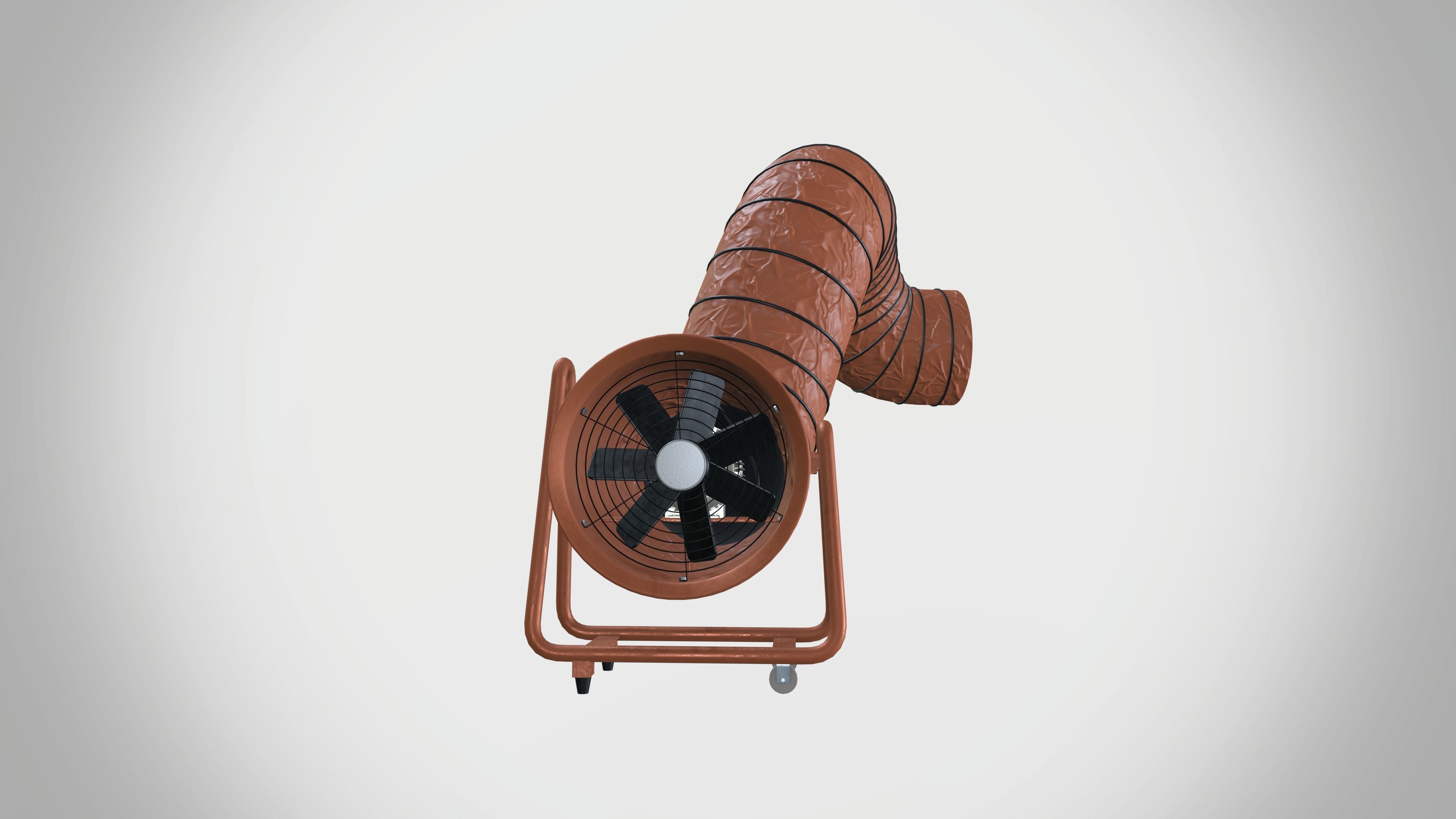 Industrial Portable Ventilation System 3D model_2