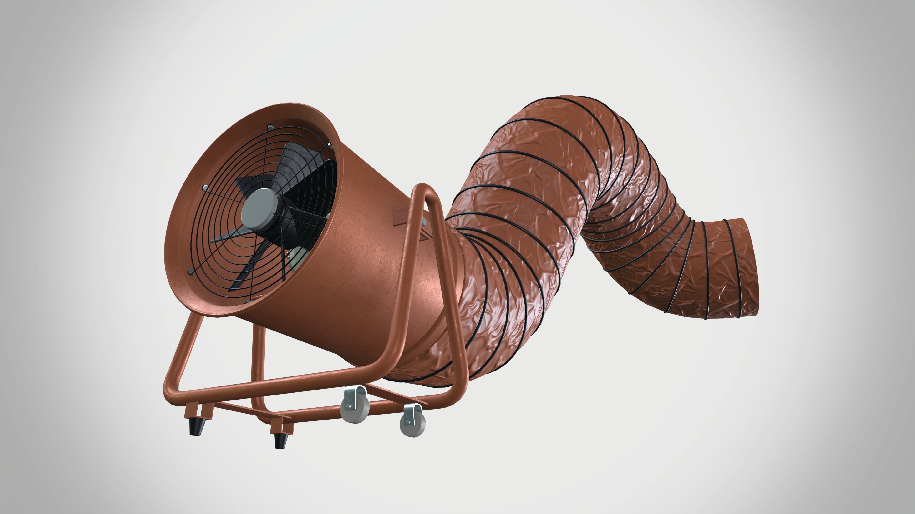 Industrial Portable Ventilation System 3D model_9