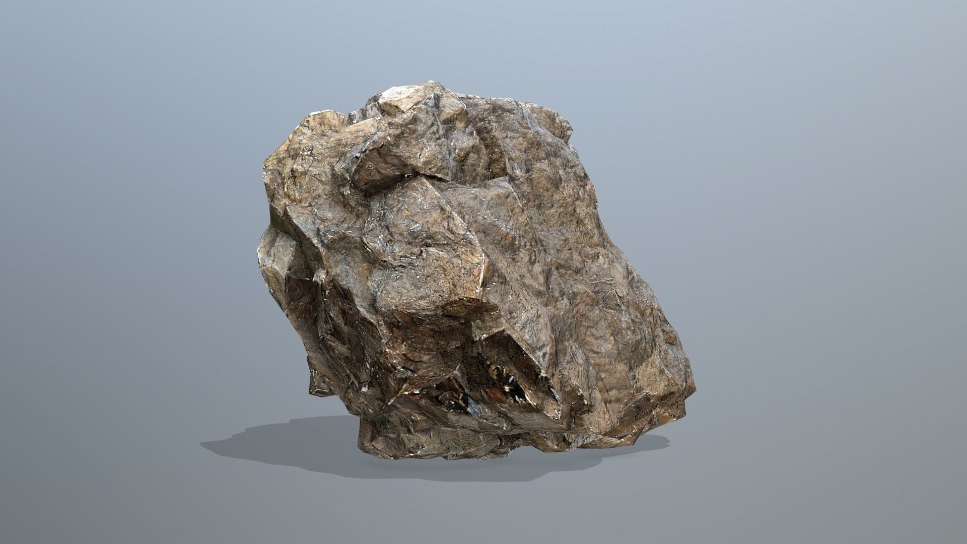 cliff rocks set 10 Low-poly 3D model_12